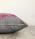 - Sonil-K-2017-Gorsel3 - Realhomes  Gri Zemin Flamingo Desenli Dijital Baskılı Raşel Kadife Yastık Kırlent Kılıfı Realhomes