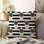 - Sonil-K-2023-Gorsel1 - Realhomes Siyah Çizgili Kaktüs Motifli Dijital Baskılı Raşel Kadife Kırlent Kılıfı Realhomes