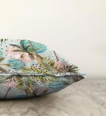 Realhomes Palmiye Çizim Raşel Kadife Yastık Kırlent Kılıfı Realhomes