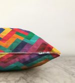 - Sonil-K-2040-Gorsel3 - Realhomes Renkli Geometrik Desenli Dijital Baskılı Raşel Kadife Yastık Kırlent Kılıfı Realhomes