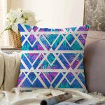 - Sonil-K-2043-Gorsel1 - Realhomes  Palmiye Zigzag Desenli Dijital Baskılı Raşel Kadife Yastık Kırlent Kılıfı Realhomes