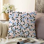 - Sonil-K-2044-Gorsel1 - Realhomes  Modern Renkli Şekiller Raşel Kadife Yastık Kırlent Kılıfı Realhomes