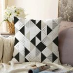 Realhomes Baklava Motifli Özel Tasarım Raşel Kadife Yastık Kırlent Kılıfı Realhomes