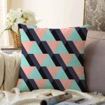 - Sonil-K-2059-Gorsel1 - Realhomes  Üçgen Motifli Modern Dijital Baskılı Raşel Kadife Yastık Kırlent Kılıfı Realhomes