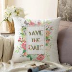 - Sonil-K-2097-Gorsel1 - Realhomes  Save The Date Çiçek Desenli Dijital Baskılı Dekoratif Raşel Kadife Yastık Kılıfı Realhomes