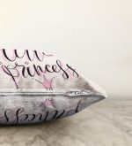 - Sonil-K-2109-Gorsel3 - Realhomes  Little Princess Yazı Desenli Dijital Baskılı Dekoratif Raşel Kadife Yastık Kırlent Kılıfı Realhomes