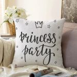 - Sonil-K-2113-Gorsel1 - Realhomes  Princess Party Yazı Desenli Dijital Baskılı Dekoratif Raşel Kadife Yastık Kılıfı Realhomes