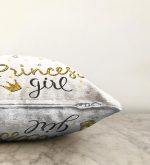 - Sonil-K-2118-Gorsel3 - Realhomes  Princess Girl Yazı Desenli Dijital Modern Raşel Kadife Yastık Kılıfı Realhomes