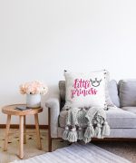 - Sonil-K-2120-Gorsel2 - Realhomes  Little Princess Yazı Desenli Dijital Baskılı Raşel Kadife Yastık Kırlent Kılıfı Realhomes