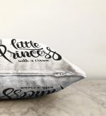 - Sonil-K-2122-Gorsel3 - Realhomes  Little Princess Yazılı Dijital Baskılı Dekoratif Raşel Kadife Kırlent Kılıfı Realhomes