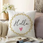 - Sonil-K-2127-Gorsel1 - Realhomes  Hello Yaldız Desenli Dijital Baskılı Modern Raşel Kadife Kırlent Kılıfı Realhomes