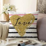 - Sonil-K-2131-Gorsel1 - Realhomes  Love Yaldızlı Kalp Desenli Dijital Baskılı Modern Raşel Kadife Yastık Kılıfı Realhomes