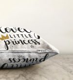 - Sonil-K-2134-Gorsel3 - Realhomes  Lovely Little Princess Yazılı Dijital Baskılı Modern Raşel Kadife Yastık Kılıfı Realhomes