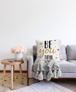 - Sonil-K-2136-Gorsel2 - Realhomes  Be Youtıful Yazı Desenli Dijital Baskılı Modern Raşel Kadife Yastık Kılıfı Realhomes