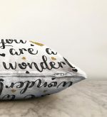 - Sonil-K-2137-Gorsel3 - Realhomes  Yaldızlı Yazı Desenli Dijital Baskılı Dekoratif Raşel Kadife Kırlent Kılıfı Realhomes