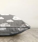 - Sonil-K-2140-Gorsel3 - Realhomes  Gri Zeminli Bulut Motifli Dijital Baskılı Dekoratif Raşel Kadife Kırlent Kılıfı Realhomes