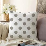 - Sonil-K-2152-Gorsel1 - Realhomes Gri Puantiyeli Dijital Baskılı Modern Raşel Kadife Yastık Kırlent Kılıfı Realhomes