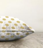 - Sonil-K-2159-Gorsel3 - Realhomes  Hardal Renkli Puantiyeli Dijital Baskılı Modern Raşel Kadife Yastık Kılıfı Realhomes