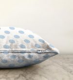 - Sonil-K-2161-Gorsel3 - Realhomes  Mavi Puantiyeli Dijital Baskılı Dekoratif Raşel Kadife Kırlent Kılıfı Realhomes