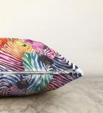 Zebra Desenli Dijital Baskılı Dekoratif Raşel Kadife Yastık Kırlent Kılıfı Realhomes