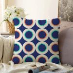 - Sonil-K-2194-Gorsel1 - Realhomes  Yuvarlak Desenli Modern Dijital Baskılı Dekoratif Raşel Kadife Yastık Kırlent Kılıfı Realhomes