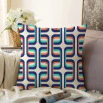 - Sonil-K-2198-Gorsel1 - Realhomes  Renkli Geometrik Motifli Dijital Baskılı Dekoratif Raşel Kadife Kırlent Kılıfı Realhomes