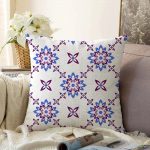 - Sonil-K-2203-Gorsel1 - Realhomes  Çiçek Motifli Dijital Baskılı Dekoratif Raşel Kadife Yastık Kırlent Kılıfı Realhomes