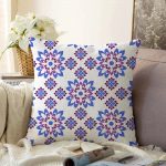 - Sonil-K-2206-Gorsel1 - Realhomes  Özel Tasarım Çiçek Motifli Dijital Baskılı Modern Raşel Kadife Kırlent Kılıfı Realhomes