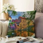 - Sonil-K-222-Gorsel1 - Realhomes Manzara Desenli Dijital Baskılı Dekoratif Raşel Kadife Yastık Kırlent Kılıfı Realhomes