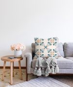 - Sonil-K-2220-Gorsel2 - Realhomes Krem Zeminli Dijital Baskılı Modern Raşel Kadife Yastık Kırlent Kılıfı Realhomes