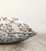 - Sonil-K-2220-Gorsel3 - Realhomes Krem Zeminli Dijital Baskılı Modern Raşel Kadife Yastık Kırlent Kılıfı Realhomes