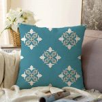 Damask Desen Motifli Dekoratif Raşel Kadife Yastık Kırlent Kılıfı Realhomes