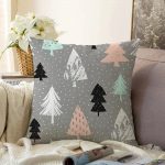- Sonil-K-2223-Gorsel1 - Realhomes  Gri Zeminli Ağaç Temalı Dijital Baskılı Dekoratif Raşel Kadife Yastık Kılıfı Realhomes