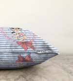 - Sonil-K-2230-Gorsel3 - Realhomes  Mavi Çizgili Fashion Girl Dijital Baskılı Dekoratif Raşel Kadife Yastık Kılıfı Realhomes