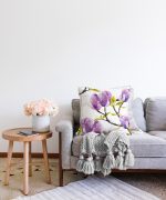 - Sonil-K-2241-Gorsel2 - Realhomes  Sulu Boya Çiçek Desenli Dijital Baskılı Modern Raşel Kadife Yastık Kılıfı Realhomes