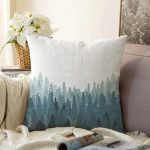 - Sonil-K-2244-Gorsel1 - Realhomes  Orman Temalı Dijital Baskılı Modern Kırlent Raşel Kadife Yastık Kılıfı Realhomes