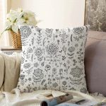 - Sonil-K-2251-Gorsel1 - Realhomes  Modern Çiçek Motifli Dijital Baskılı Dekoratif Raşel Kadife Yastık Kılıfı Realhomes