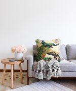 - Sonil-K-226-Gorsel2 - Realhomes  Tavuz Kuşu Dijital Baskılı Dekoratif Raşel Kadife Yastık Kırlent Kılıfı Realhomes