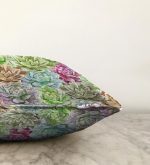 - Sonil-K-2266-Gorsel3 - Realhomes  Zambak Temalı Dijital Baskılı Dekoratif Raşel Kadife Kırlent Kılıfı Realhomes