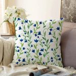 - Sonil-K-2270-Gorsel1 - Realhomes  Özel Tasarım Çiçek Desenli Dijital Baskılı Modern Raşel Kadife Yastık Kılıfı Realhomes
