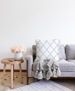 Modern Ogea Temalı Dijital Baskılı Dekoratif Raşel Kadife Kırlent Kılıfı Realhomes