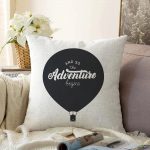 - Sonil-K-2276-Gorsel1 - Realhomes Adventure Balon Resimli Dijital Baskılı Dekoratif Raşel Kadife Kırlent Kılıfı Realhomes