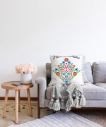 Home Sweet Home Yazılı Dijital Baskılı Modern Raşel Kadife Kırlent Kılıfı Realhomes