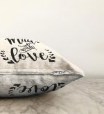 - Sonil-K-2286-Gorsel3 - Realhomes  Made With Love Yazılı Dijital Baskılı Modern Raşel Kadife Kırlent Kılıfı Realhomes