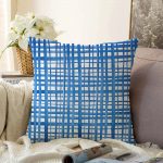 - Sonil-K-2287-Gorsel1 - Realhomes  Mavi Çizgiler Desenli Dijital Baskılı Dekoratif Raşel Kadife Yastık Kılıfı Realhomes