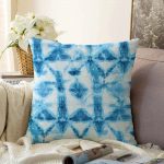 - Sonil-K-2295-Gorsel1 - Realhomes  Mavi Kar Tanesi Desenli Dijital Baskılı Dekoratif Raşel Kadife Yastık Kılıfı Realhomes