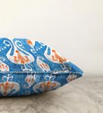 - Sonil-K-2299-Gorsel3 - Realhomes  Modern Çini Resimli Dijital Baskılı Dekoratif Raşel Kadife Yastık Kılıfı Realhomes