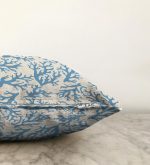 - Sonil-K-2301-Gorsel3 - Realhomes  Mavi Yosun Desenli Dijital Baskılı Dekoratif Raşel Kadife Kırlent Kılıfı Realhomes