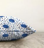 - Sonil-K-2304-Gorsel3 - Realhomes  Mavi Yuvarlak Desenli Dijital Baskılı Modern Raşel Kadife Yastık Kılıfı Realhomes