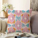 - Sonil-K-2312-Gorsel1 - Realhomes Modern Çini Motifli Dijital Baskılı Dekoratif Raşel Kadife Yastık Kılıfı Realhomes